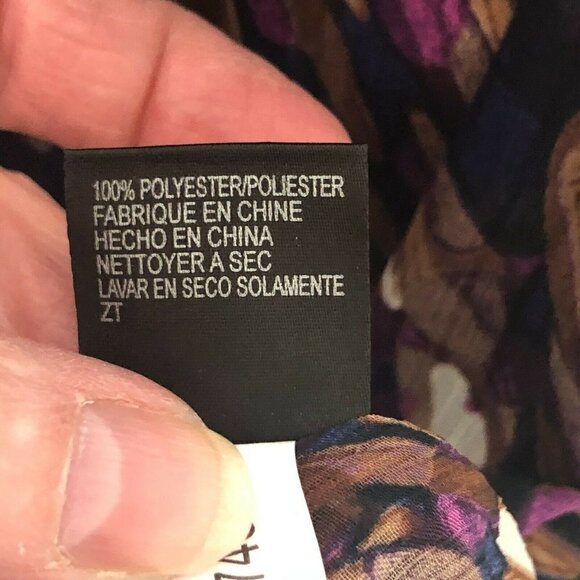 Tahari Ruffle Front Chiffon Blouse - Office Siren - Picture 8 of 8